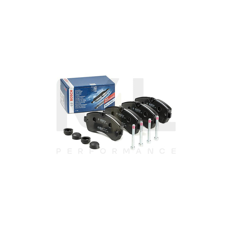 Bosch 0986494194 Brake Pad Set With Anti-Squeak Plate, With Bolts/Screws, With Accessories BP1104 | ML Performance Car Parts