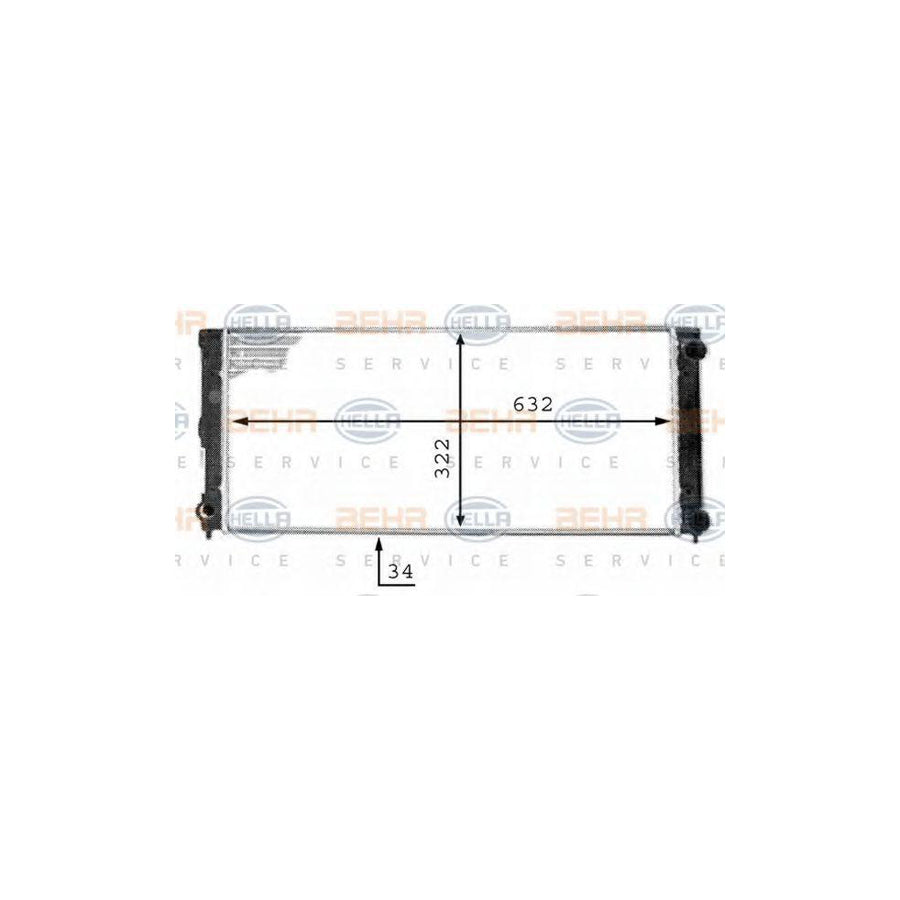 Hella 8MK 376 713-351 Engine Radiator