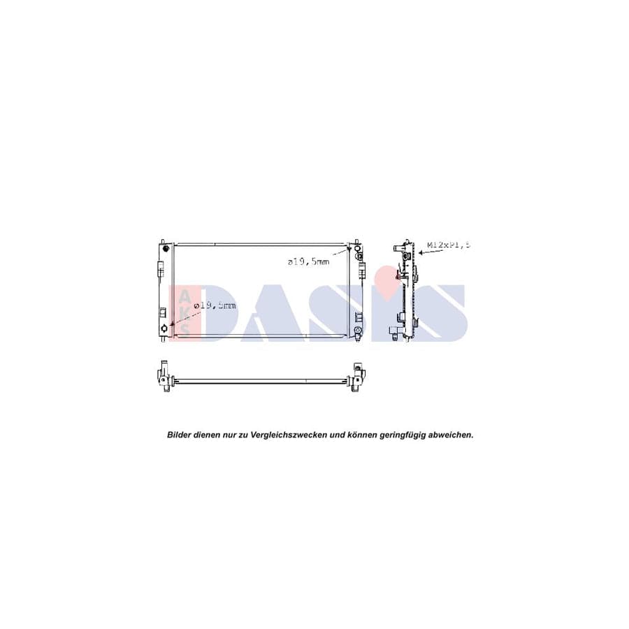 AKS Dasis 070174N Engine Radiator For Nissan Leaf I (Ze0) | ML Performance UK