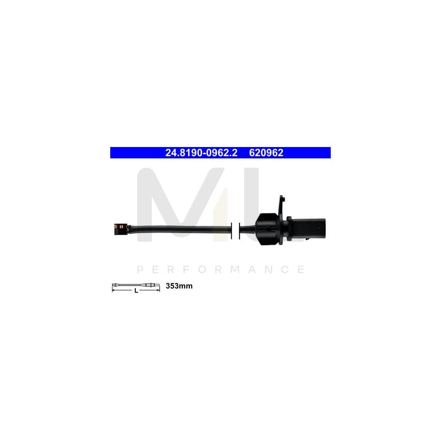 ATE 24.8190-0962.2 Brake pad wear sensor for PORSCHE Macan (95B) | ML Performance Car Parts