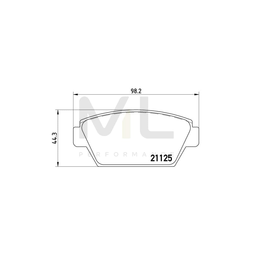 Brembo P 54 010 Brake Pad Set Excl. Wear Warning Contact | ML Performance Car Parts