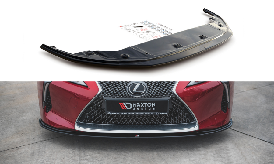 Maxton Design LE-LC-500-FD2T Front Splitter V.2 Lexus LC 500 | ML Performance UK Car Parts