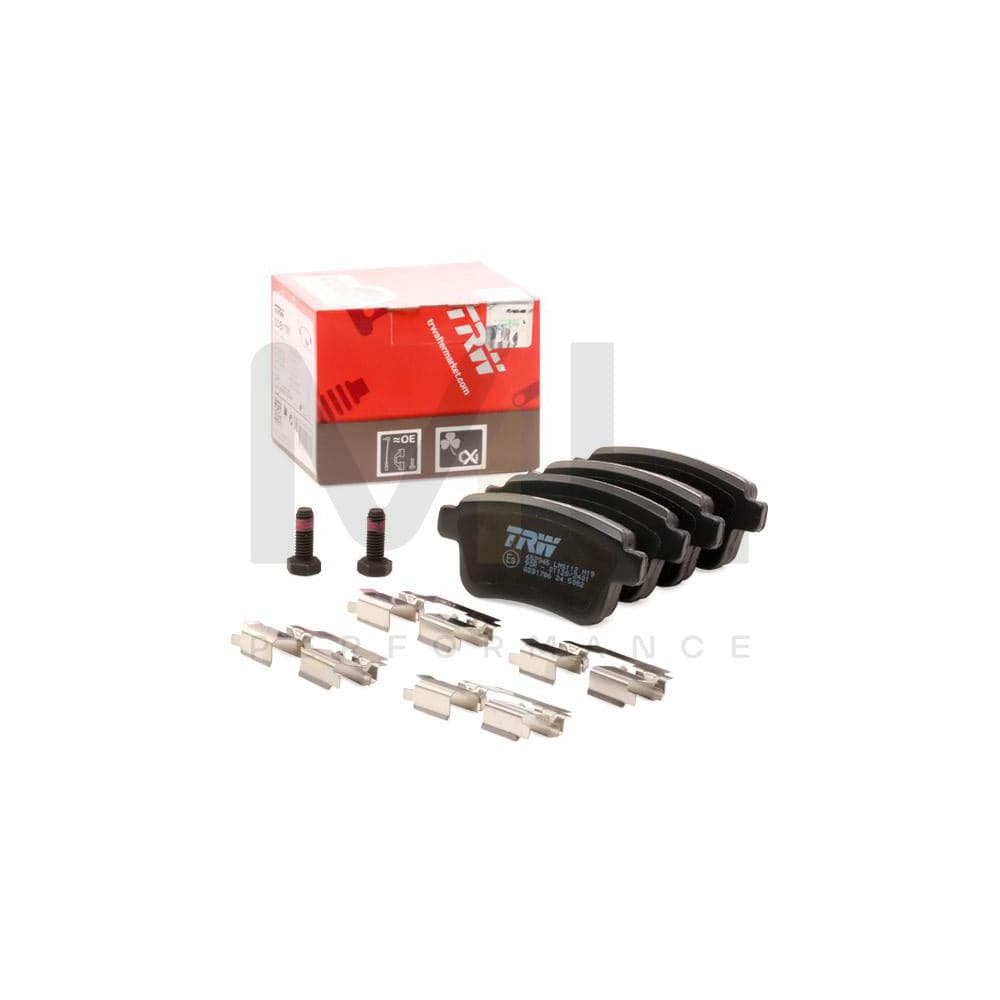 TRW Cotec Gdb1786 Brake Pad Set Not Prepared For Wear Indicator, With Brake Caliper Screws, With Accessories | ML Performance Car Parts