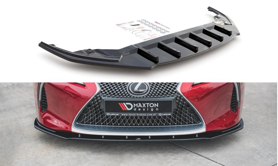 Maxton Design LE-LC-500-FD1T Front Splitter V.1 Lexus LC 500 | ML Performance UK Car Parts