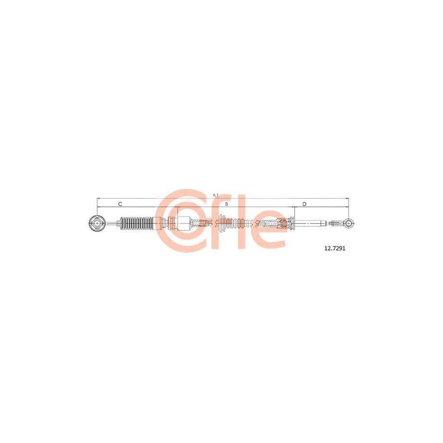 Cofle 12.7291 Cable, Manual Transmission For Iveco Daily