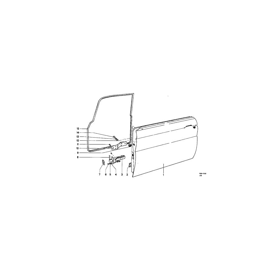 Genuine BMW 51216640180  Front Left Door Seal (Inc. 1800, 2000 & 1600) | ML Performance UK Car Parts