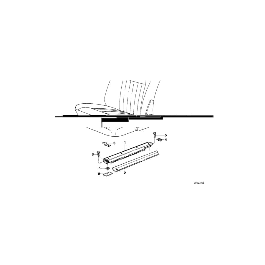 Genuine BMW 52101802805 E23 E24 E12 Bracket Left (Inc. 3.0L, 630CSi & 728) | ML Performance UK Car Parts