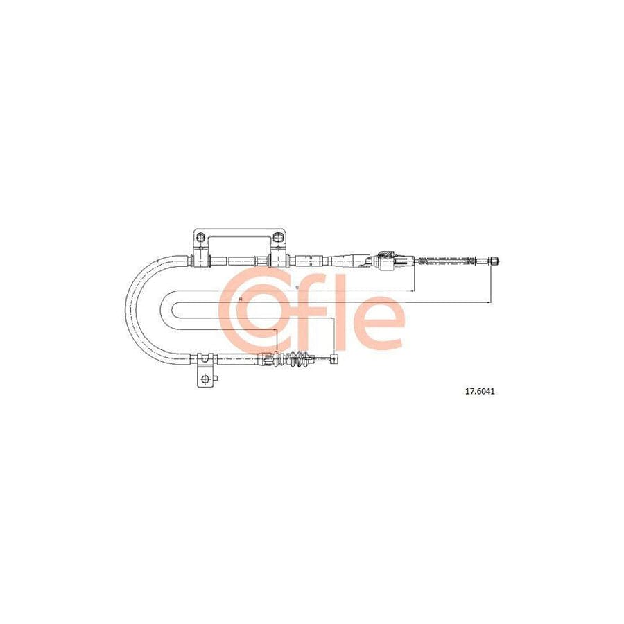 Cofle 17.6041 Hand Brake Cable