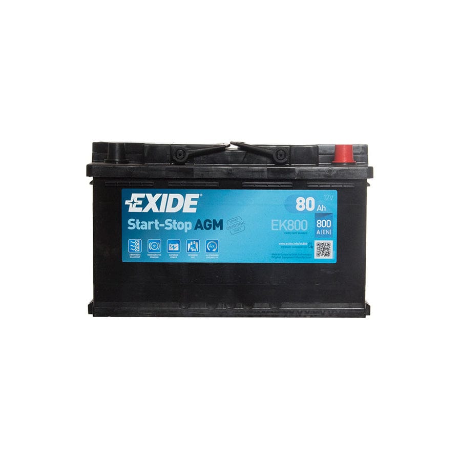 Exide AGM 115 Car Battery (80Ah) - 3 Year Guarantee | ML Performance UK Car Parts