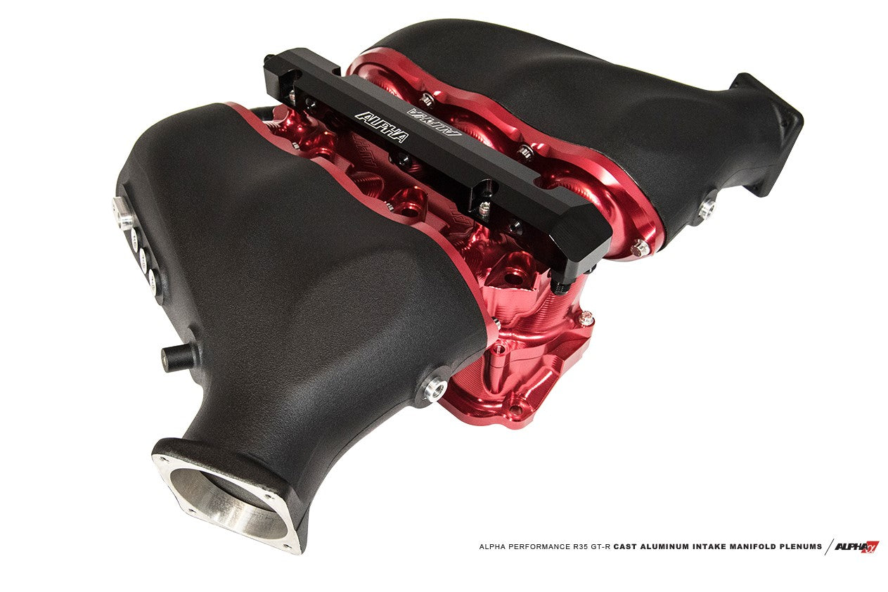 AMS Performance Nissan R35 GT-R ALPHA Performance Intake Manifold With Cast Aluminium Plenums - ML Performance UK