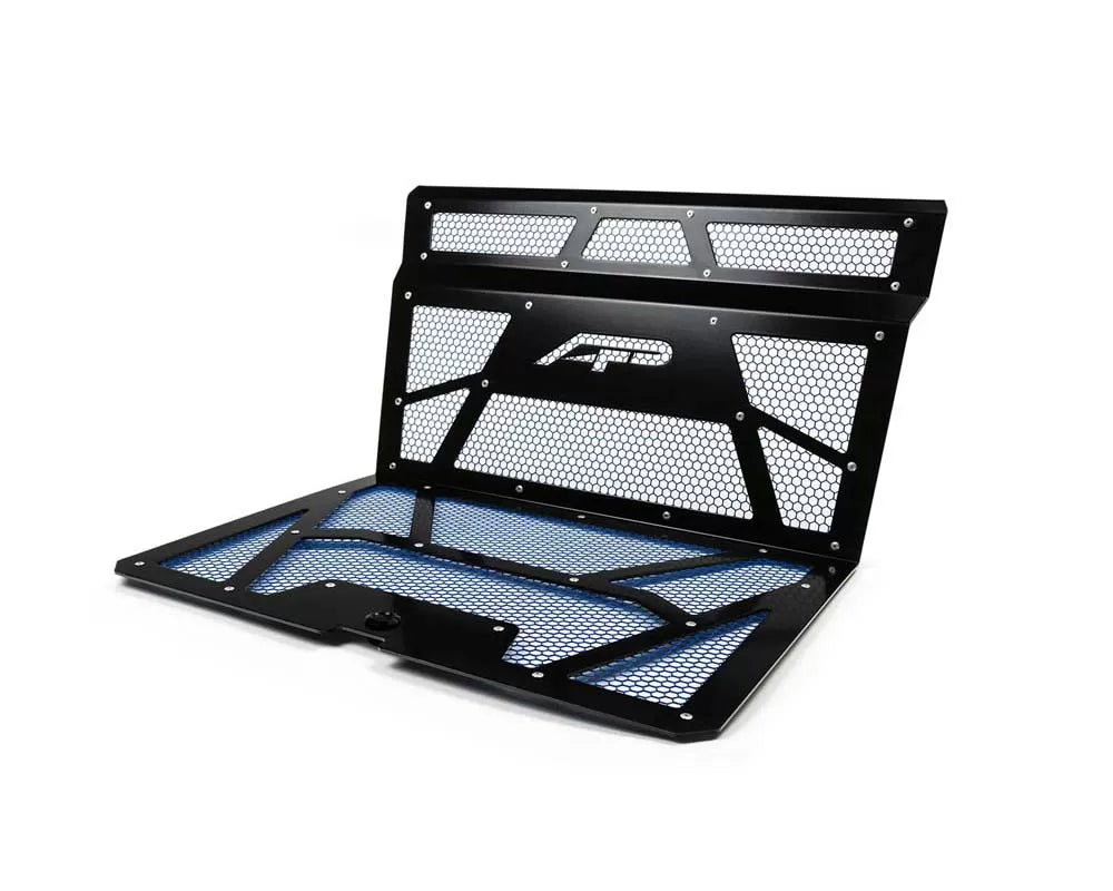 Agency Power AP-RZR-111-FGB-MBLU Vented Engine Cover Gloss Black | Blue Polaris RZR XP 1000 | XP Turbo | ML Performance UK Car Parts