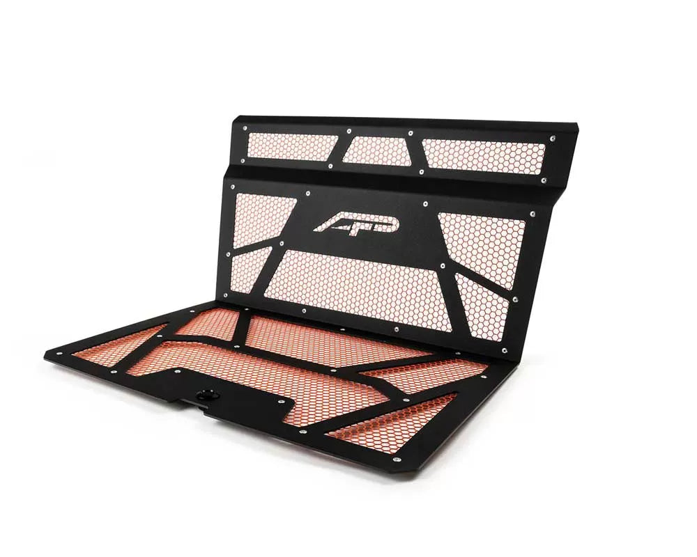 Agency Power AP-RZR-111-FMB-MOR Vented Engine Cover Matte Black | Orange Polaris RZR XP 1000 | XP Turbo | ML Performance UK Car Parts