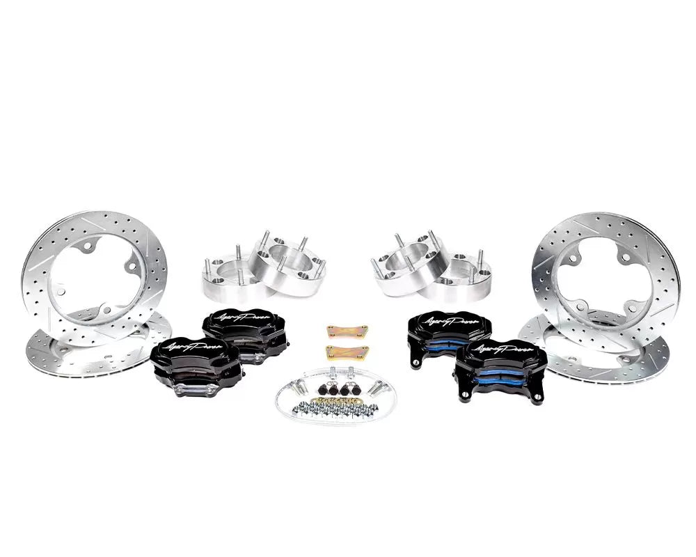 Agency Power AP-RZR-460-BLK Big Brake Kit Front and Rear Black Polaris RZR Turbo | ML Performance UK Car Parts