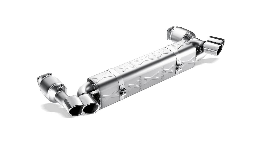 Akrapovič Porsche 997 911 Turbo Slip-On Line Titanium Exhaust System With 100 cpsi Cats - ML Performance UK