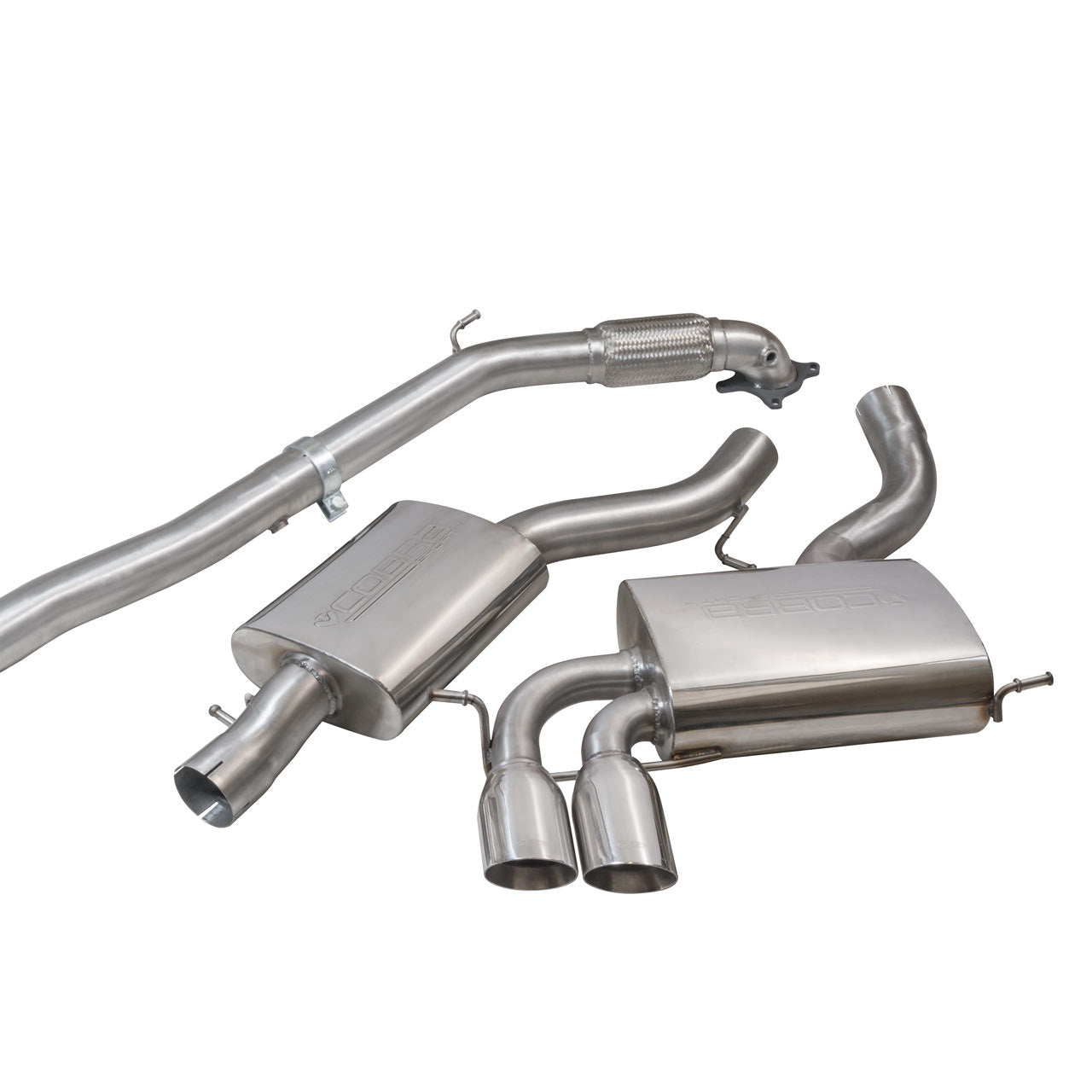 Cobra Exhaust Audi A3 (8P) 2.0 TFSI Quattro (3 Door) Turbo Back Performance Exhaust