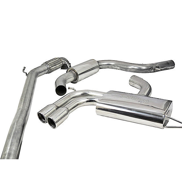 Cobra Exhaust Audi A3 (8P) 2.0 TFSI 2WD (5 Door Sportback) Turbo Back Performance Exhaust