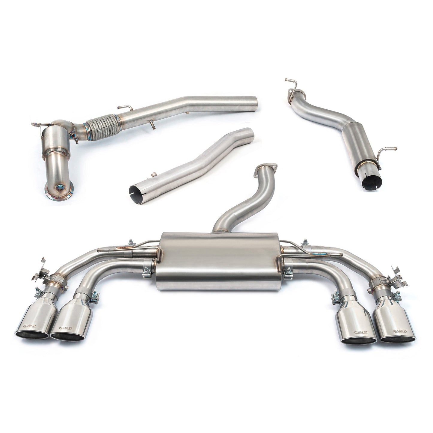 Cobra Exhaust Audi S3 (8Y) 5 door Sportback Valved Turbo Back Performance Exhaust | ML Performance UK Car Parts