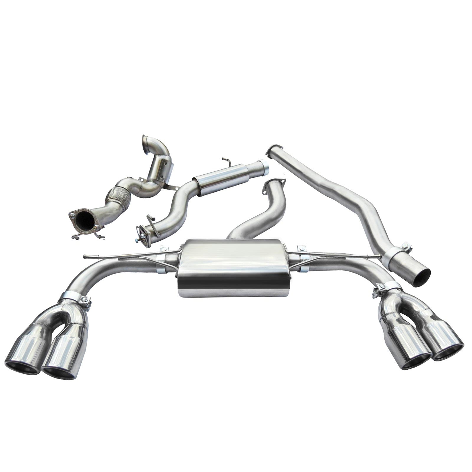 Cobra Exhaust Audi S3 (8V) Saloon (Non-Valved) (13-18) Turbo Back Performance Exhaust | ML Performance UK Car Parts