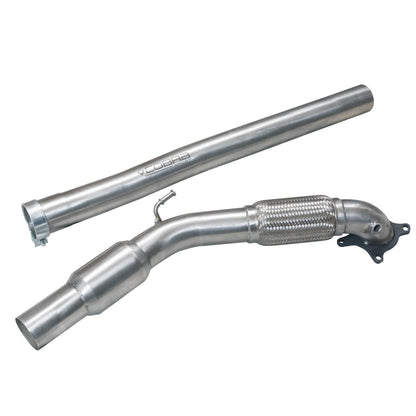 Cobra Exhaust Audi TTS (Mk2) Quattro Front Downpipe Sports Cat / De-Cat Performance Exhaust | ML Performance UK Car Parts