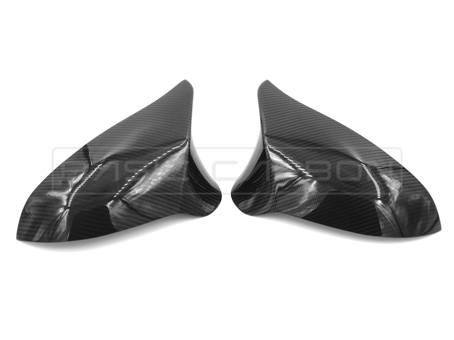 Basic Carbon BMW F80 M3 RHD Stick-On Style Mirror Covers - ML Performance UK