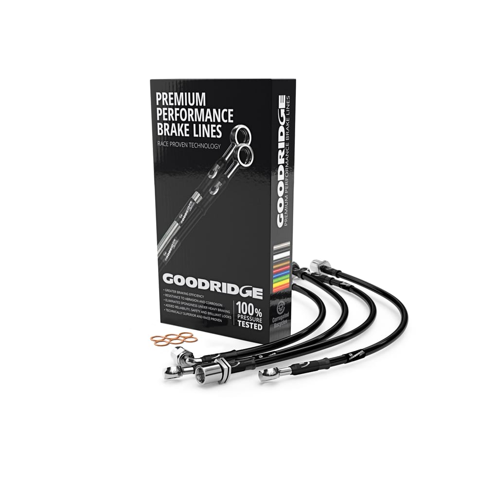 Goodridge SBW0650-6 BMW E23 6 Line Braided Brake Hose Lines Kit (Inc. 728i, 732i SE & 735i SE)