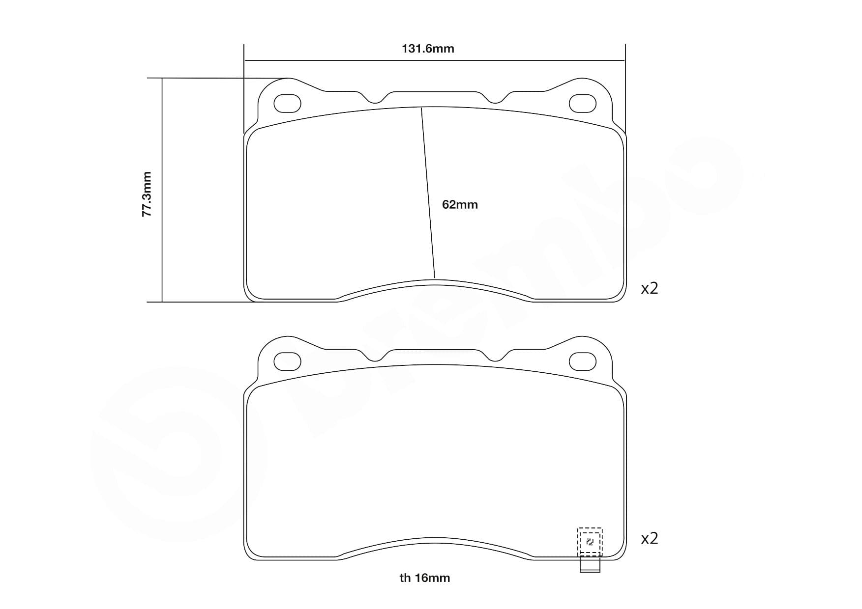 BREMBO 07.B314.48 High Performance Front Brake Pad Set - ML Performance UK