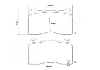 BREMBO 07.B314.48 High Performance Front Brake Pad Set - ML Performance UK