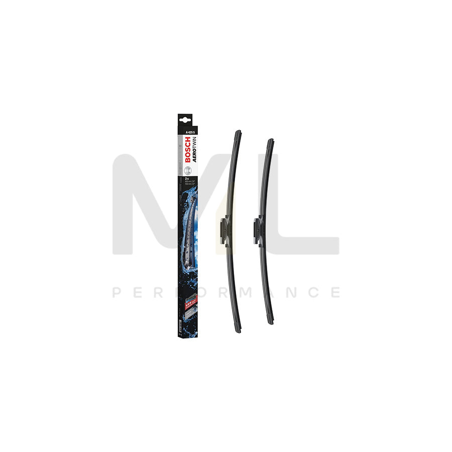 Bosch Aerotwin Flat Wiper Blade Set A425S Front