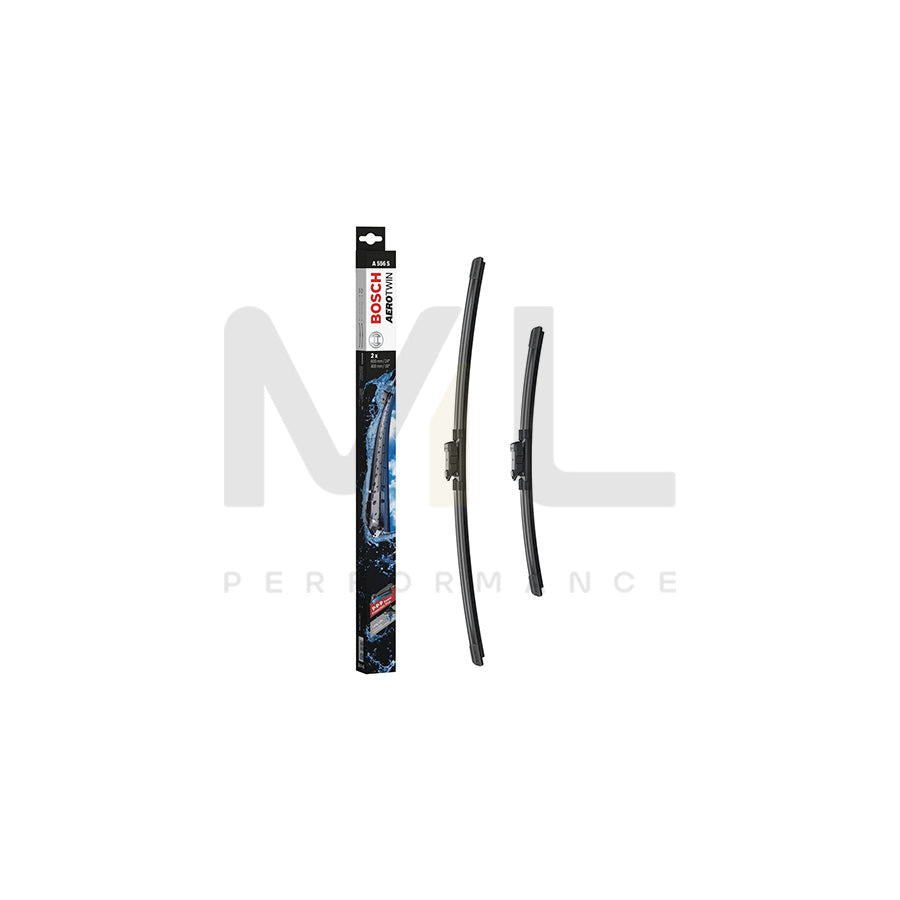 Bosch Aerotwin Flat Wiper Blade Set A556S Front