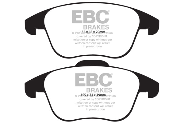 EBC Audi 8U Q3 Greenstuff 6000 Series Truck And SUV Front Brake Pads - ATE Caliper | ML Performance UK