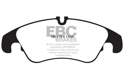 EBC Audi B8 Q5 Greenstuff 6000 Series Truck And SUV Front Brake Pads - TRW Caliper | ML Performance UK