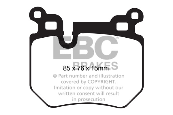 EBC BMW E82 E88 135i Orangestuff Race Rear Brake Pads | ML Performance UK