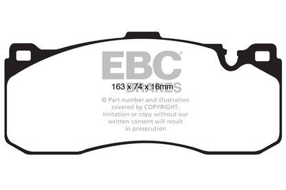 EBC BMW E82 E88 135i Redstuff Sport Front Brake Pads - Brembo Caliper | ML Performance UK