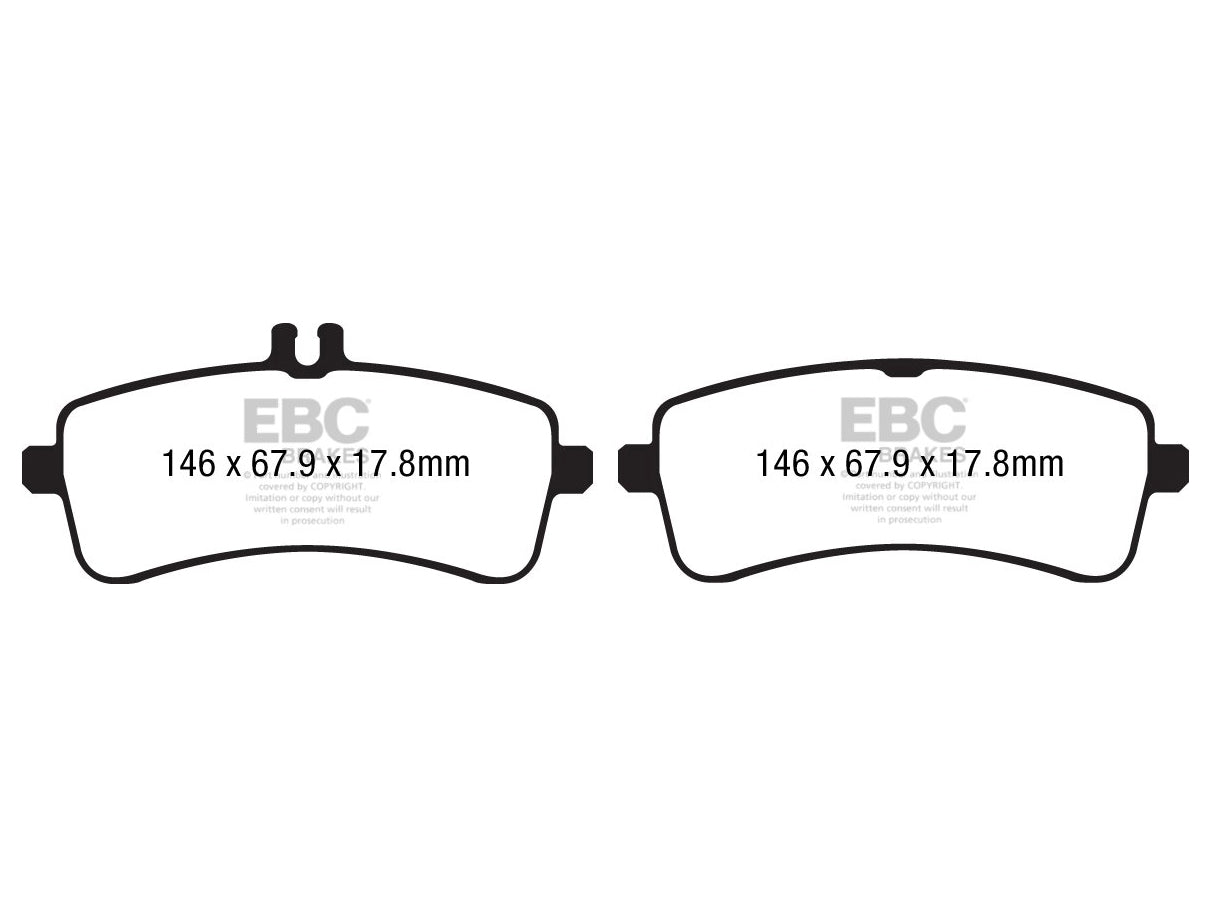 EBC Mercedes-Benz W/X222 S500 Redstuff Sport Brake Pads - TRW Caliper - ML Performance UK