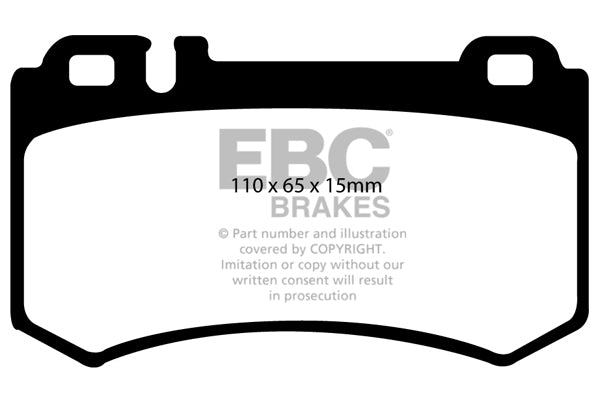 EBC Mercedes-Benz W220 S600 Greenstuff 2000 Series Sport Rear Brake Pads - Brembo Caliper | ML Performance UK