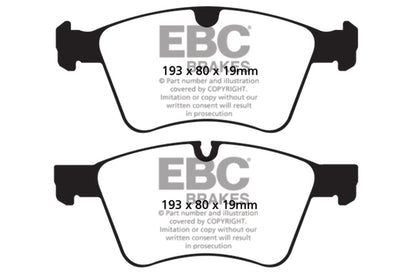 EBC Mercedes-Benz W251 R500 Greenstuff 2000 Series Sport Front Brake Pads - ATE Caliper