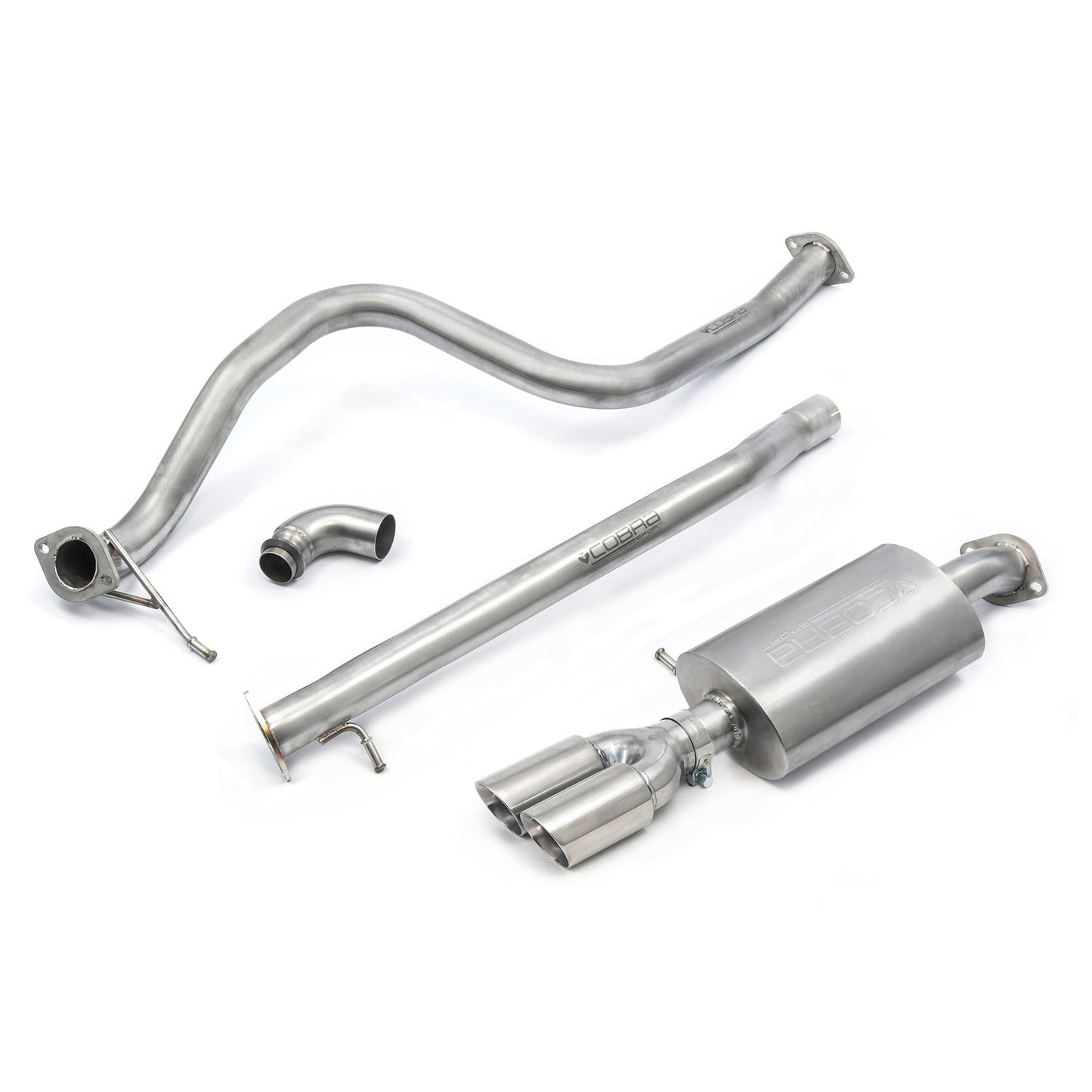 Cobra Exhaust Ford Fiesta (Mk8) 1L EcoBoost ST-Line (ST Style) Twin Tip Cat Back Performance Exhaust