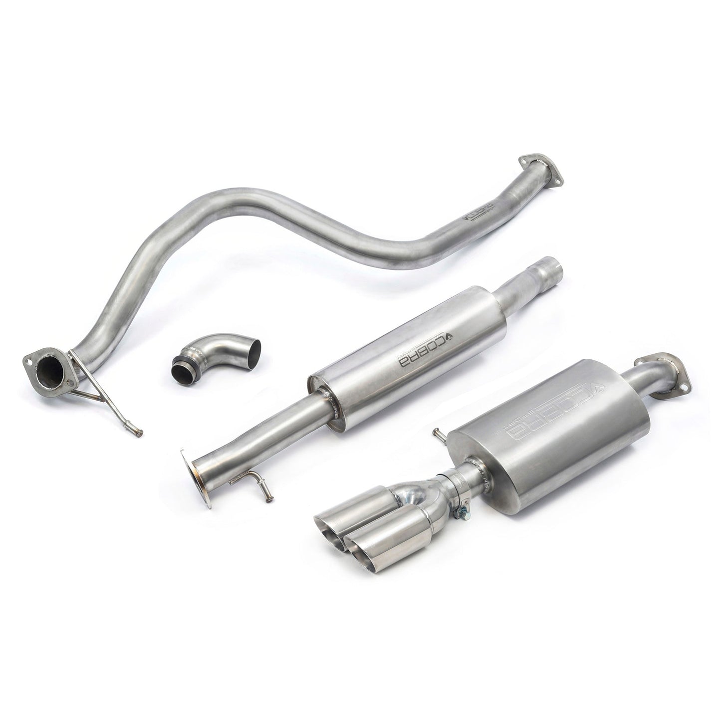 Cobra Exhaust Ford Fiesta (Mk8) 1L EcoBoost ST-Line (ST Style) Twin Tip Cat Back Performance Exhaust | ML Performance UK Car Parts