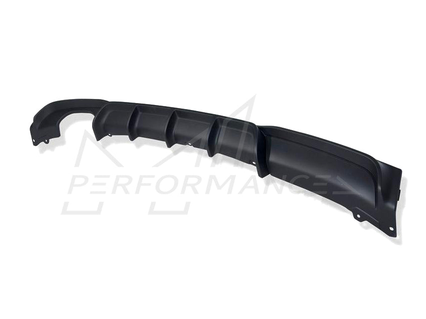 Genuine BMW 3 Series F30 F31 M Performance Single Exit Rear Diffuser in Matte Black - ML Performance UK