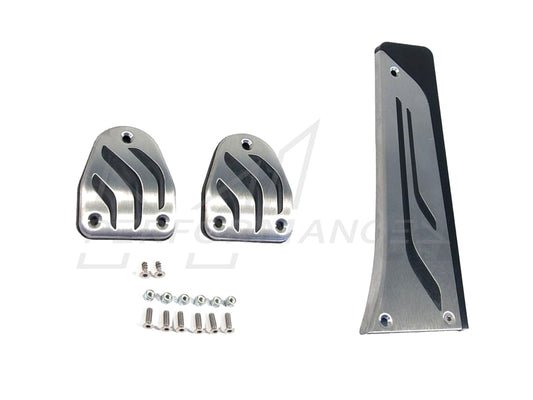 Genuine BMW F06 F10 F11 F12 F13 F20 F21 F30 F31 Performance Stainless Steel Pedal Cover Set - RHD - ML Performance UK