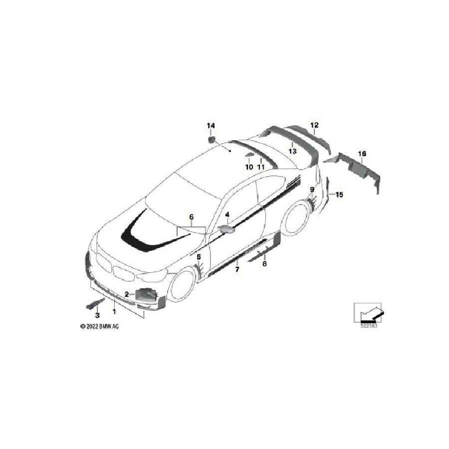 Genuine BMW 51625A63C65 G87 M2 M Performance Carbon Rear Spoiler Wing | ML Performance UK Car Parts