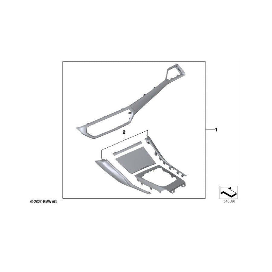 Genuine BMW 51955A42425 G87 M2 Carbon/Alcantara Interior Trim Kit | ML Performance UK Car Parts