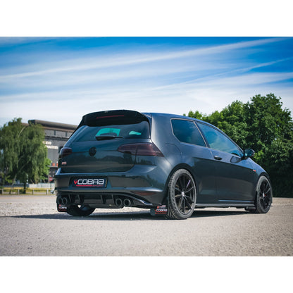 Cobra Exhaust VW Golf GTI (Mk7) 2.0 TSI (5G) (12-17) Quad Exit Venom Box Delete Race Cat Back Golf R Style Performance Exhaust