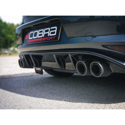 Cobra Exhaust VW Golf GTI (Mk7) 2.0 TSI (5G) (12-17) Quad Exit Race Rear Axle Back (back box delete) Golf R Style Performance Exhaust