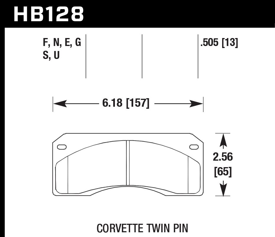 Hawk Performance HB128E.505 Blue 9012 Brake Pads