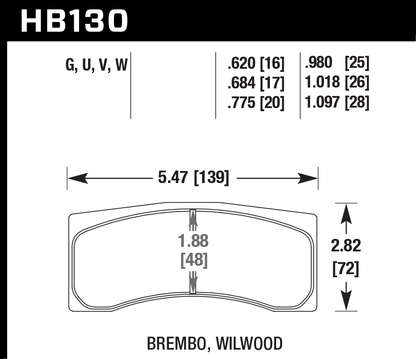 Hawk Performance HB130N.630 HP Plus Brake Pads