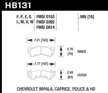 Hawk Performance HB131G.595 DTC-60 Brake Pads Front