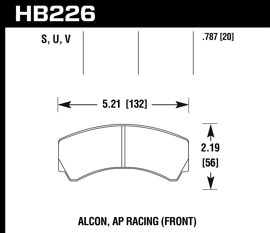 Hawk Performance HB226V.787 DTC-50 Brake Pads