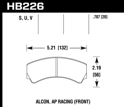 Hawk Performance HB226V.787 DTC-50 Brake Pads