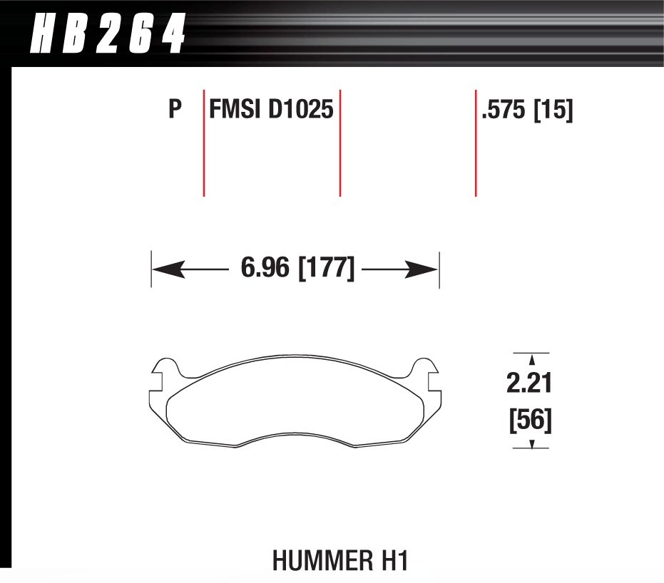 Hawk Performance HB264P.575 SuperDuty Brake Pads Front